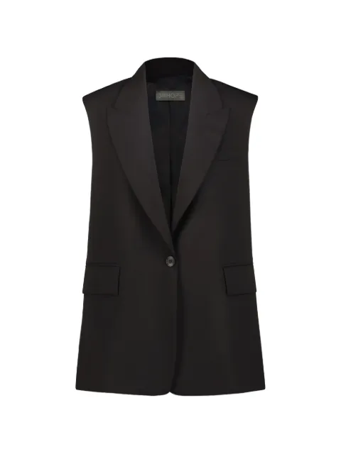 DRHOPE shawl-collar sleeveless blazer vest