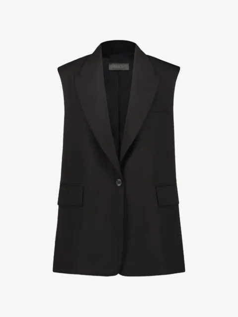DRHOPE chaleco estilo blazer con cuello esmoquin