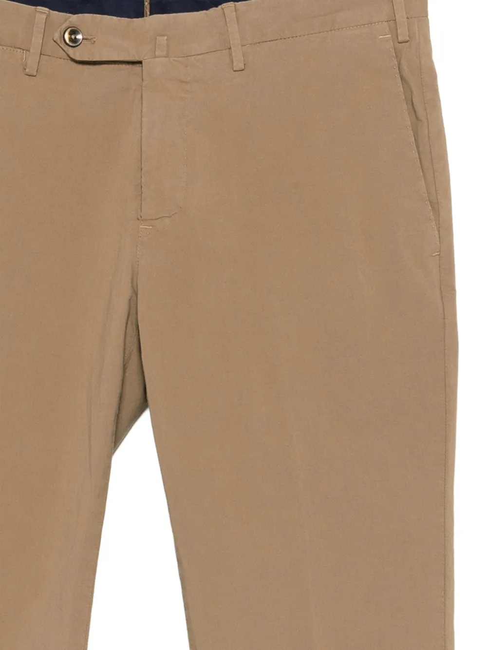PT Torino Broek met zak en riemlus Beige