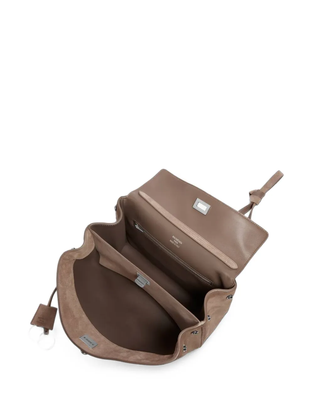 Balenciaga Rodeo kleine leren tas met handgreep Beige
