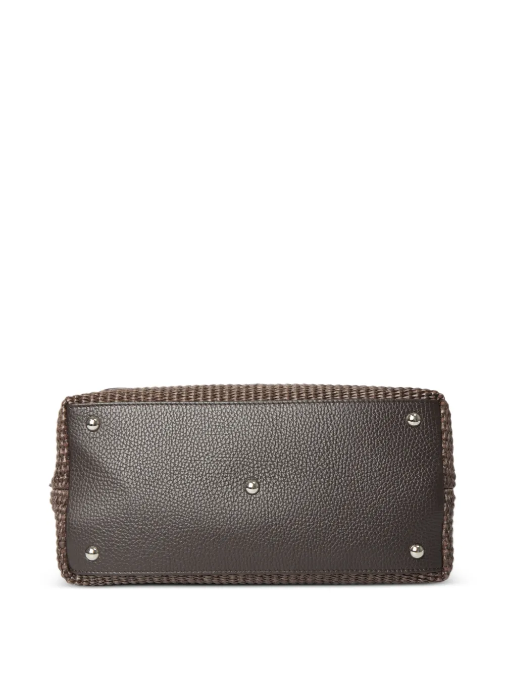  Zanellato Raffia Turn-lock Tote Bag - Brown 