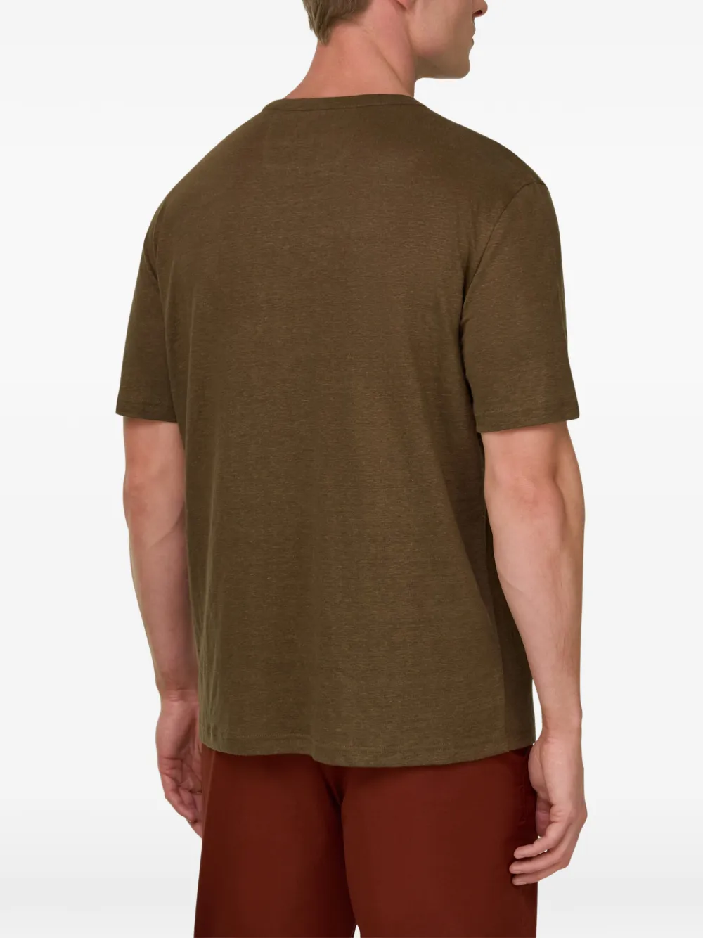Boggi Milano T-shirt met ronde hals Bruin