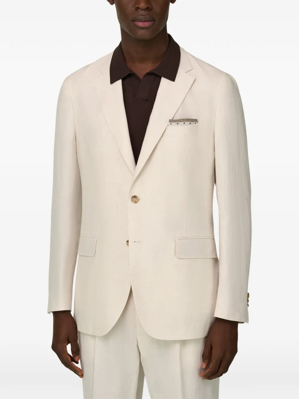 Boggi Milano single-breasted linen suit - thumbnail 3 of 5