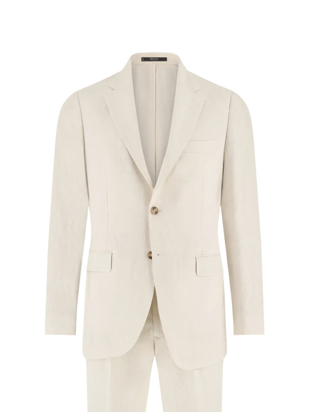 Boggi Milano Completo monopetto in lino - Toni neutri