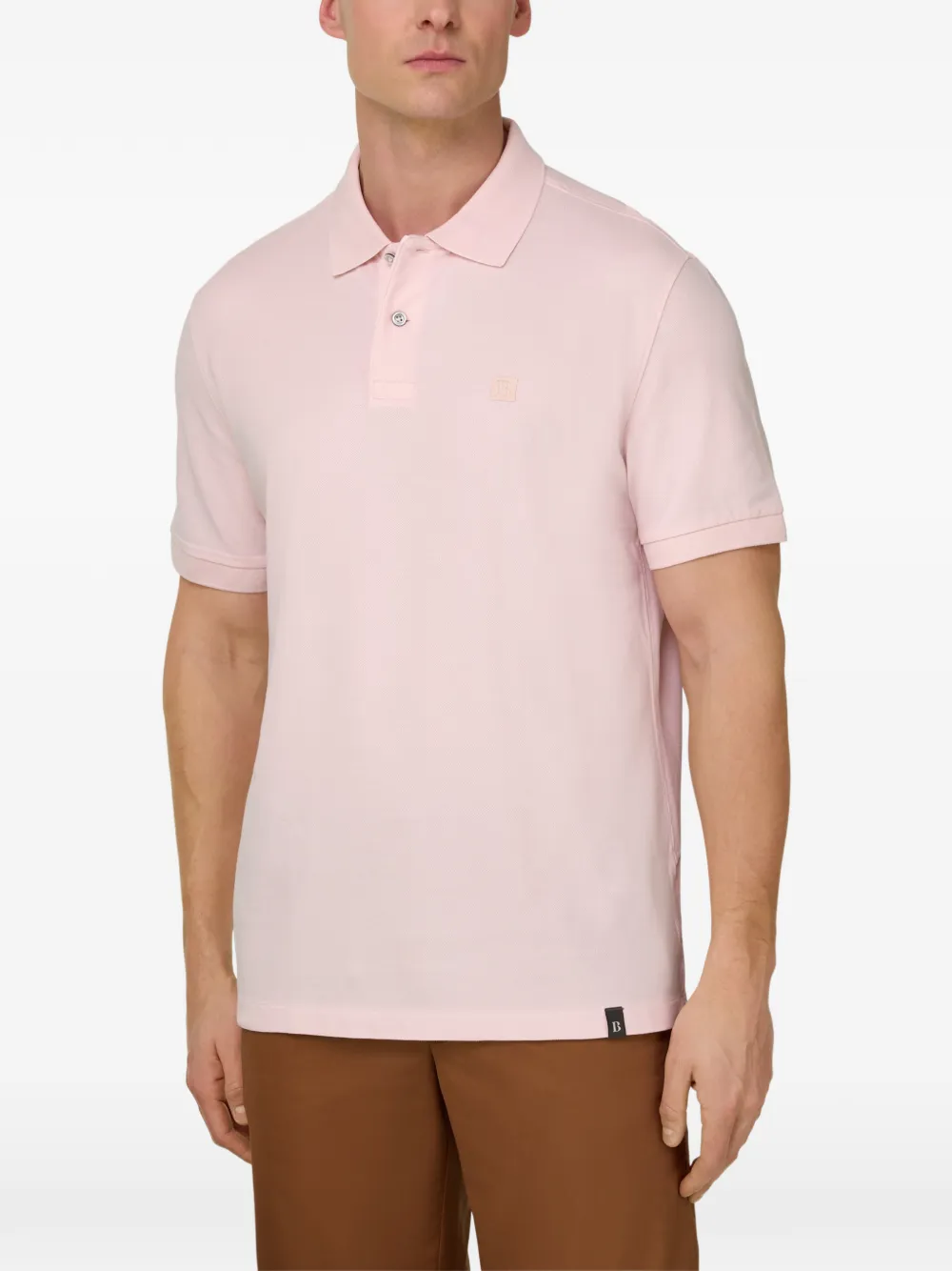 Boggi Milano Katoenen poloshirt Roze