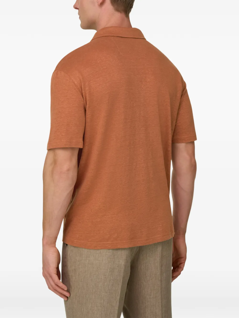 Boggi Milano T-shirt met V-hals Oranje