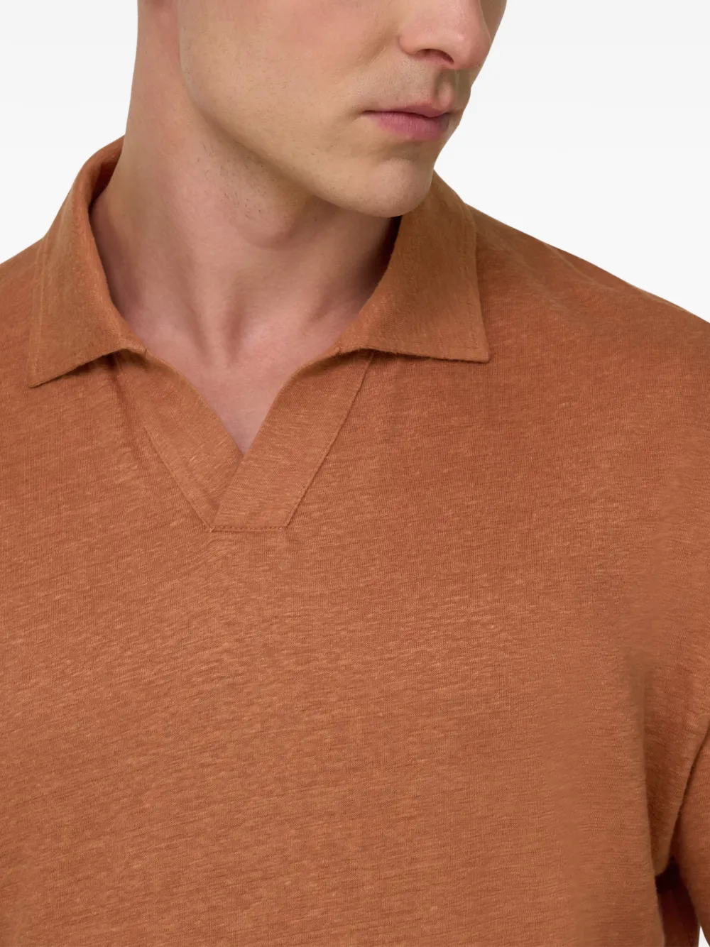 Boggi Milano T-shirt met V-hals Oranje