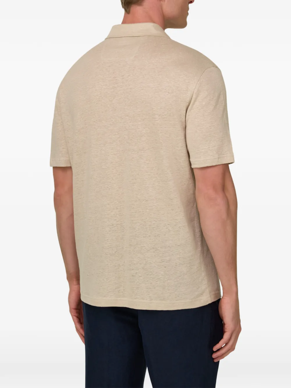 Boggi Milano T-shirt met V-hals Beige