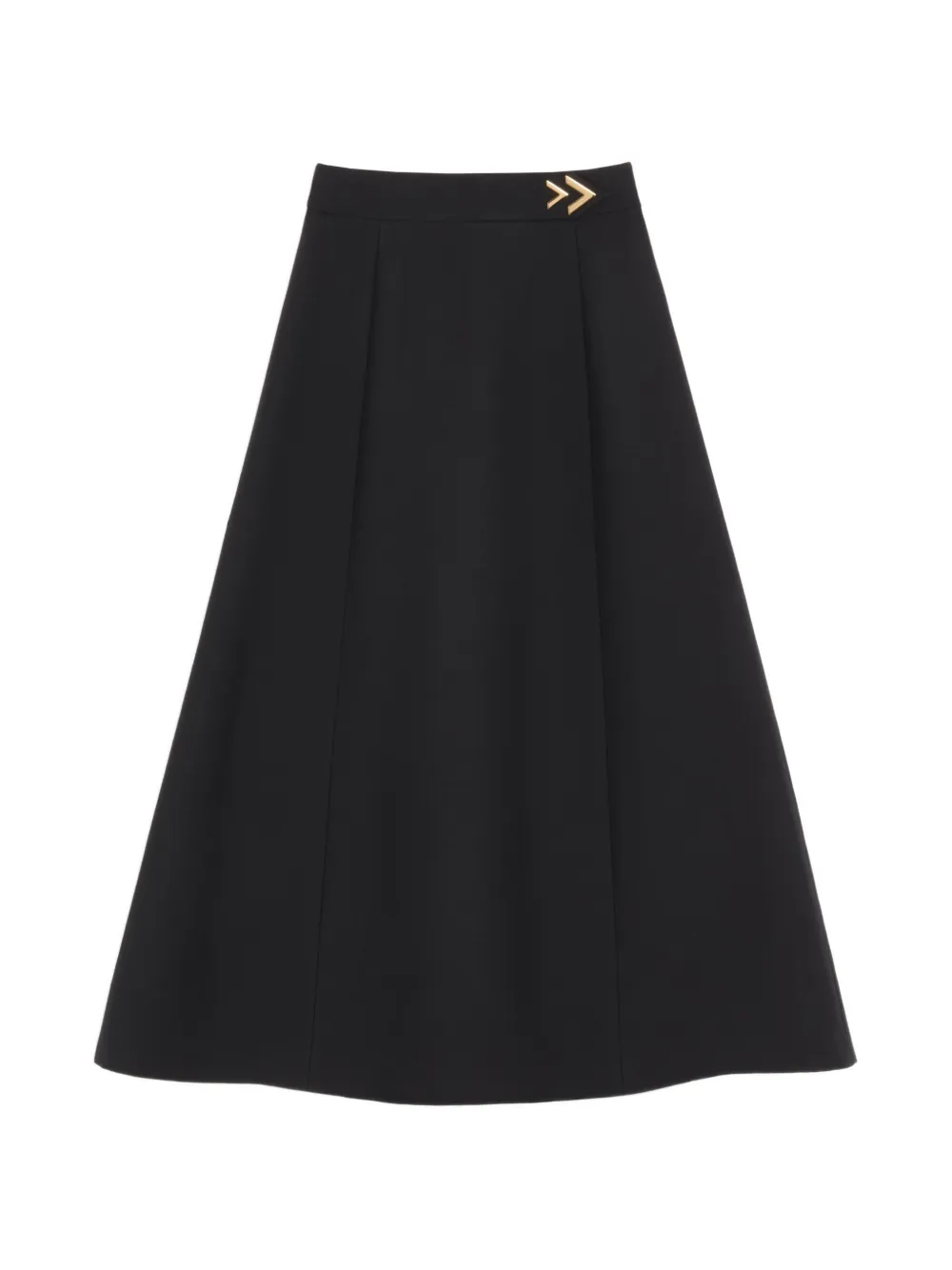 Valentino Garavani Gonna Crepe Couture midi - Nero