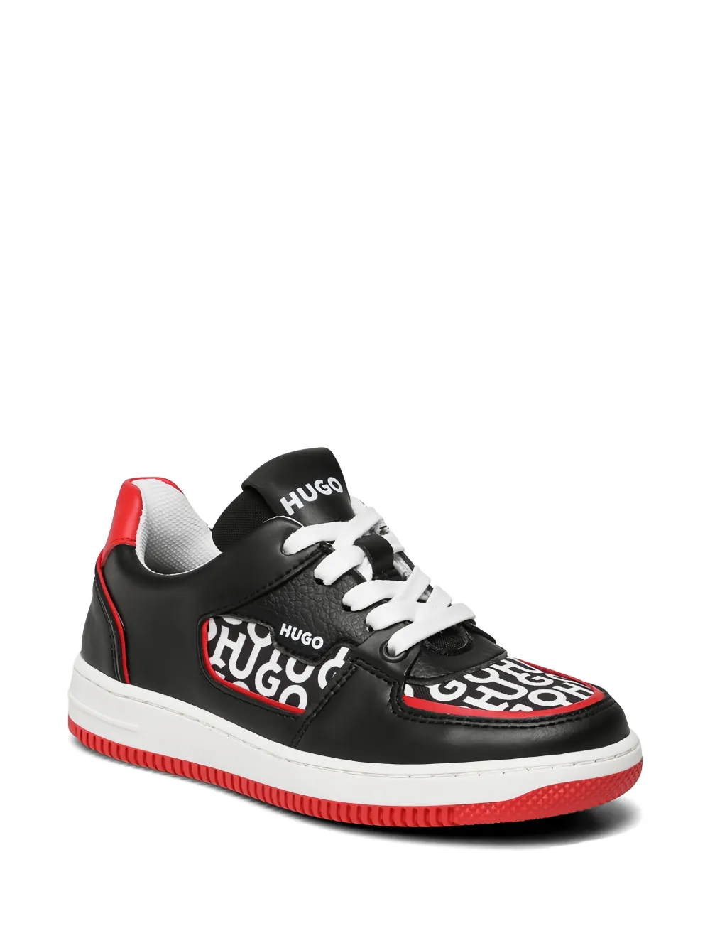 BOSS Kidswear low top sneakers Zwart