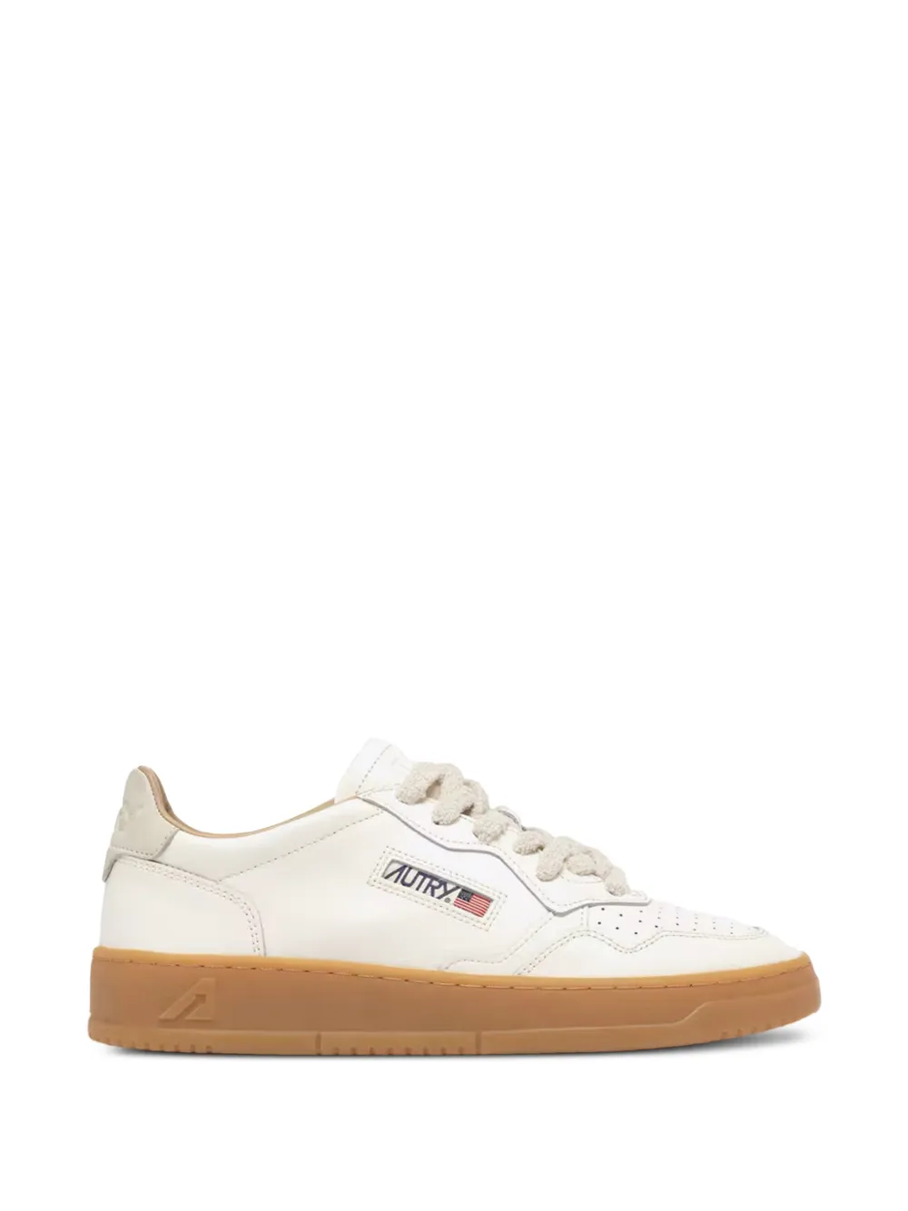 Autry Medalist Low leather sneakers - Toni neutri