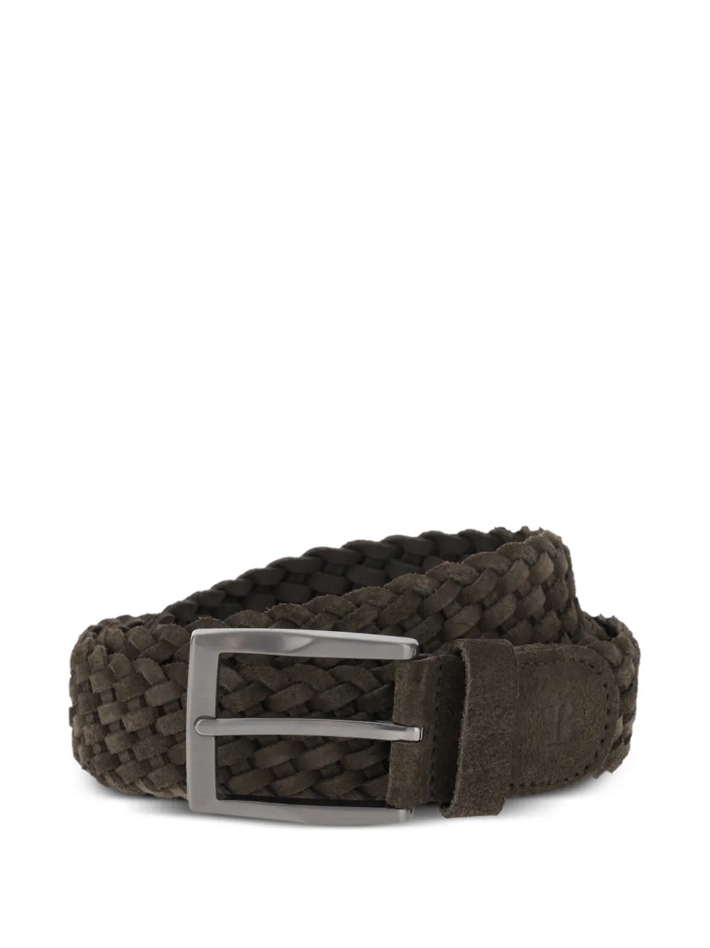 Boggi Milano woven suede belt - Marrone