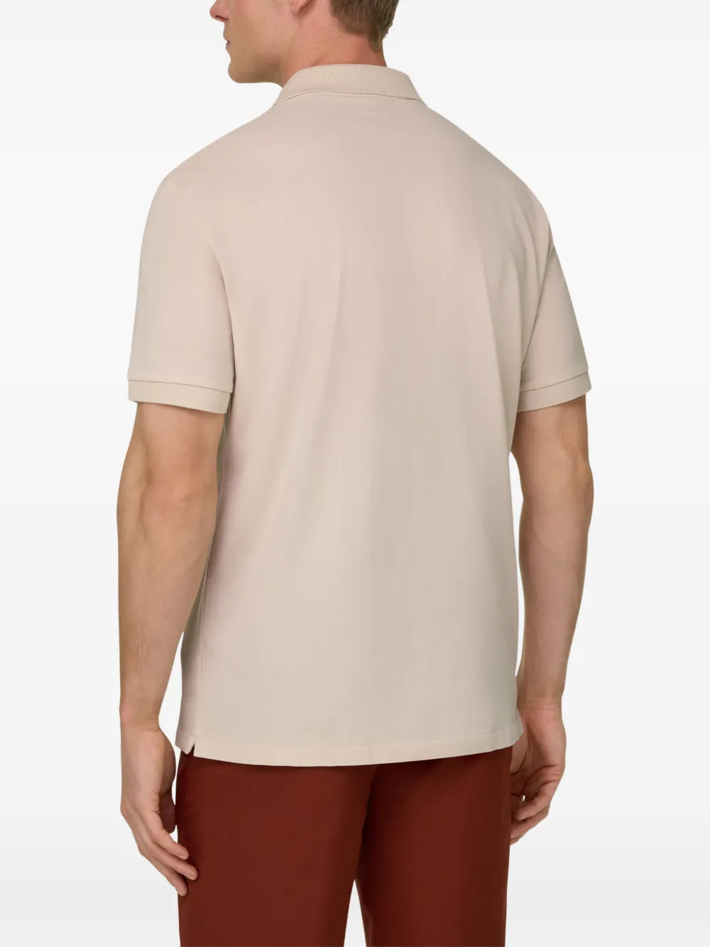 Boggi Milano Katoenen poloshirt Beige