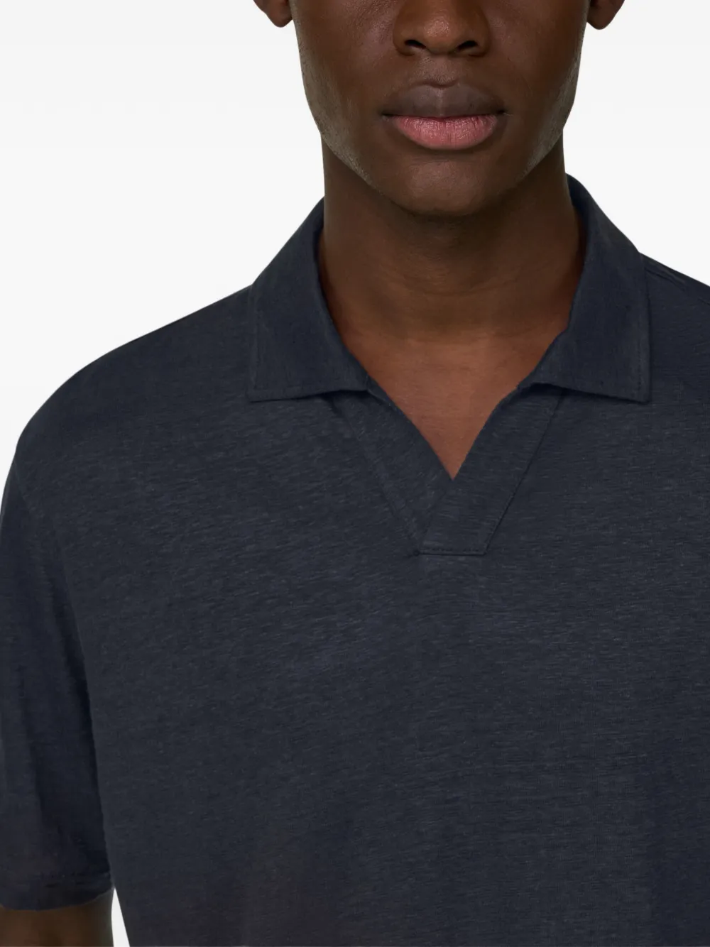 Boggi Milano Poloshirt met open kraag Blauw