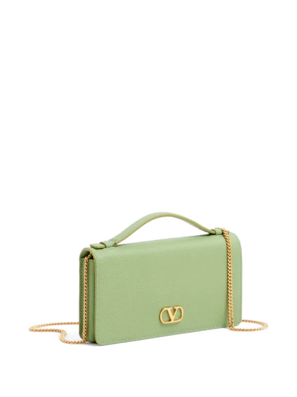 Valentino Garavani Vロゴ シグネチャー グレイニーカーフ チェーン 