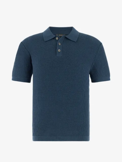 Boggi Milano knitted polo shirt in organic cotton