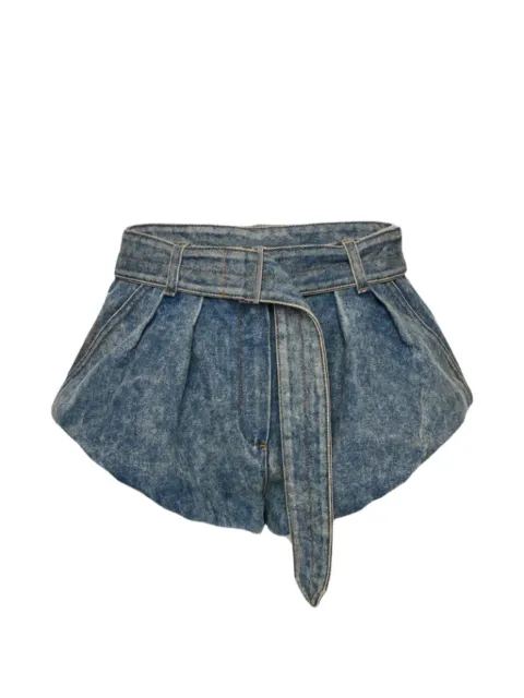 Magda Butrym belted denim shorts