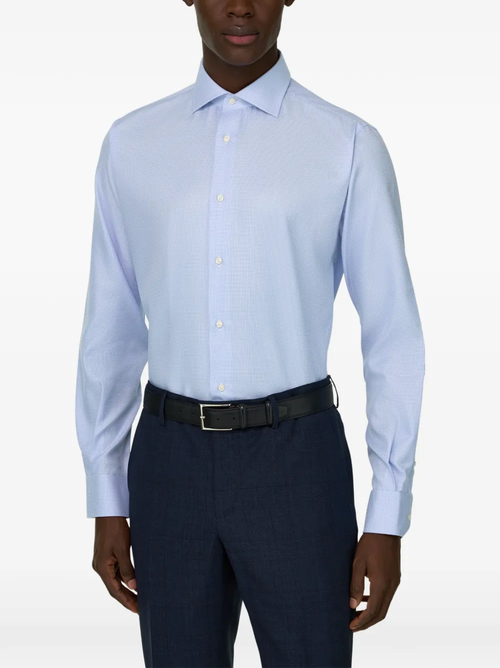 Boggi Milano Overhemd Blauw