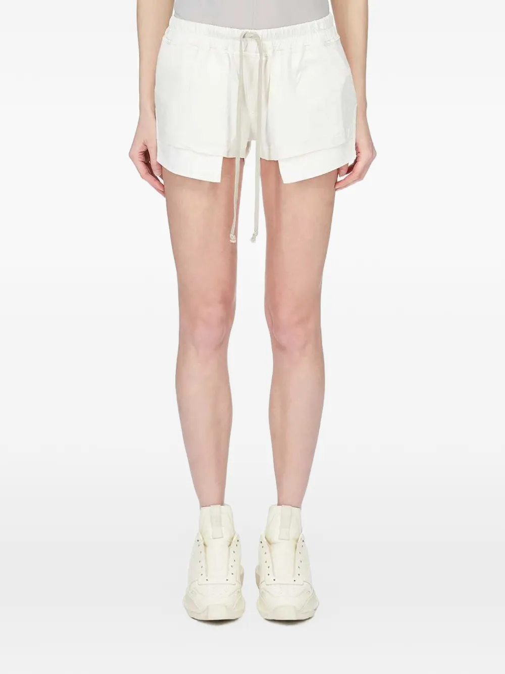 Rick Owens DRKSHDW drawstring-fastening shorts - Toni neutri
