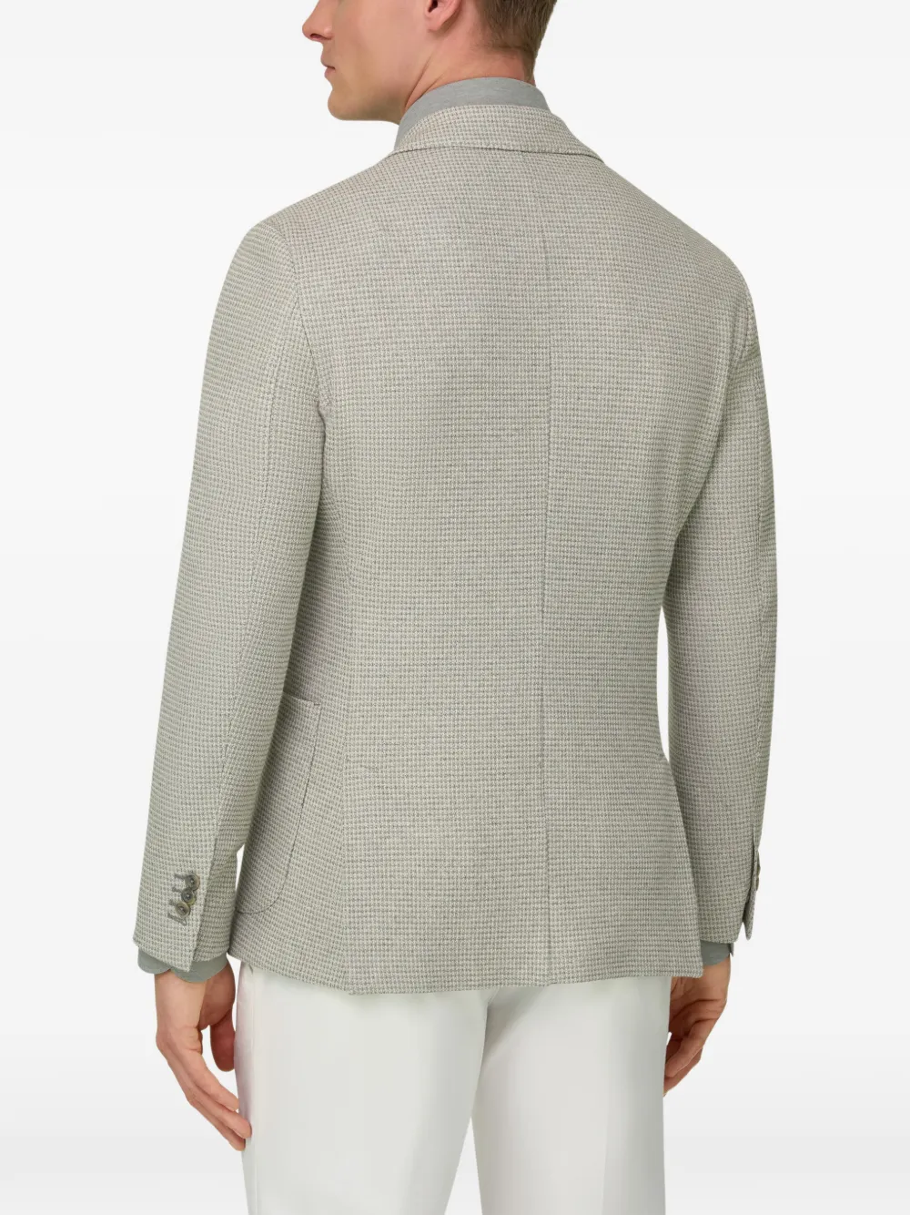 Boggi Milano Blazer met opgestikte zak Groen