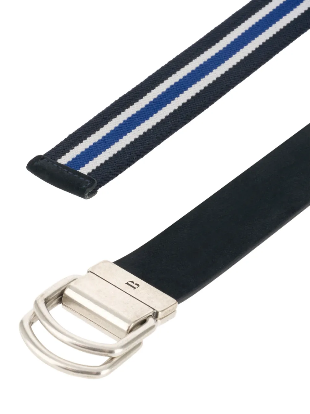  Boggi Milano Double-ring-buckle Belt - Blue 