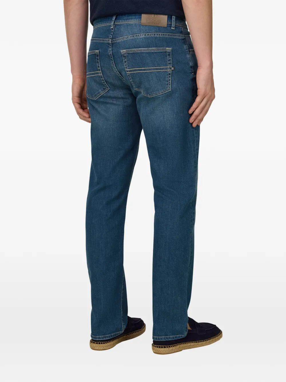 Boggi Milano Straight jeans Blauw