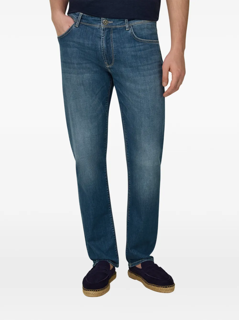 Boggi Milano Straight jeans Blauw
