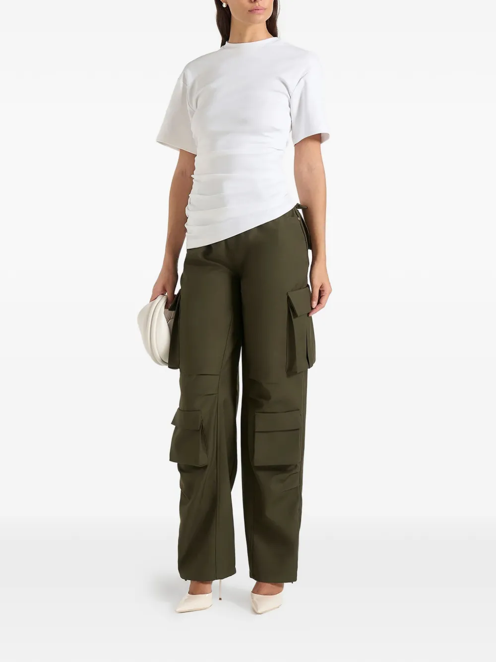 Manière De Voir Emilie in olijfgroene cargo broek