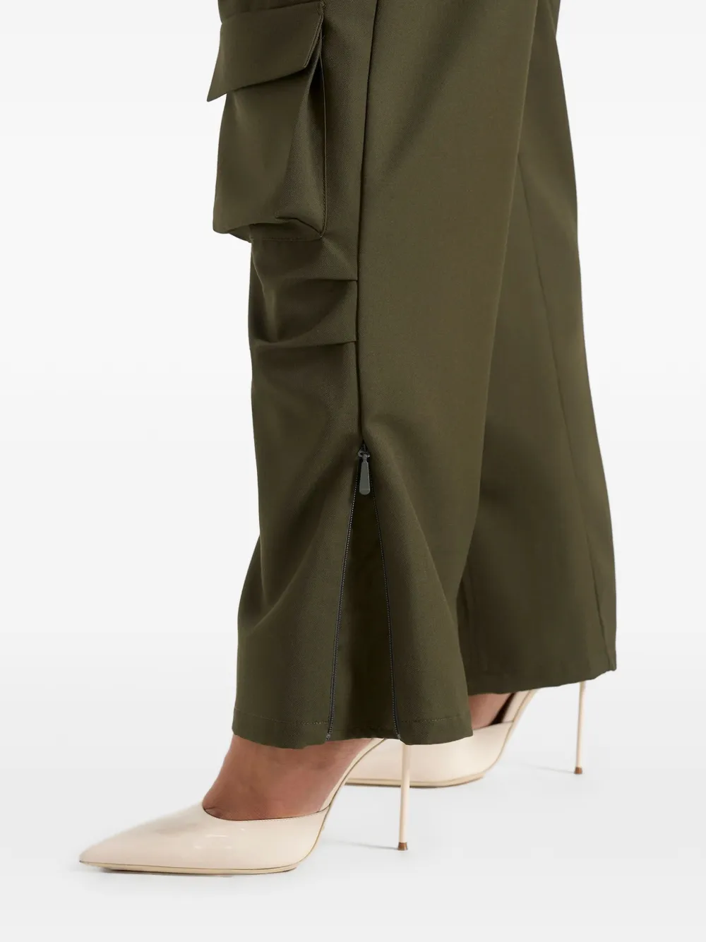 Manière De Voir Emilie in olijfgroene cargo broek