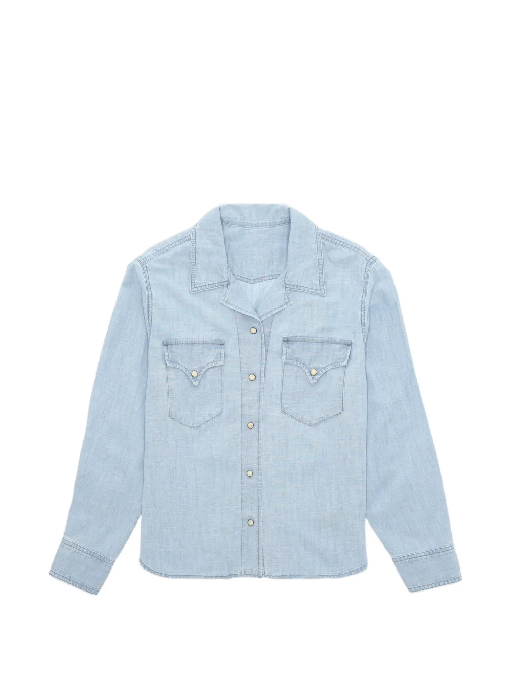 Fortela Berthe chambray shirt - Blu