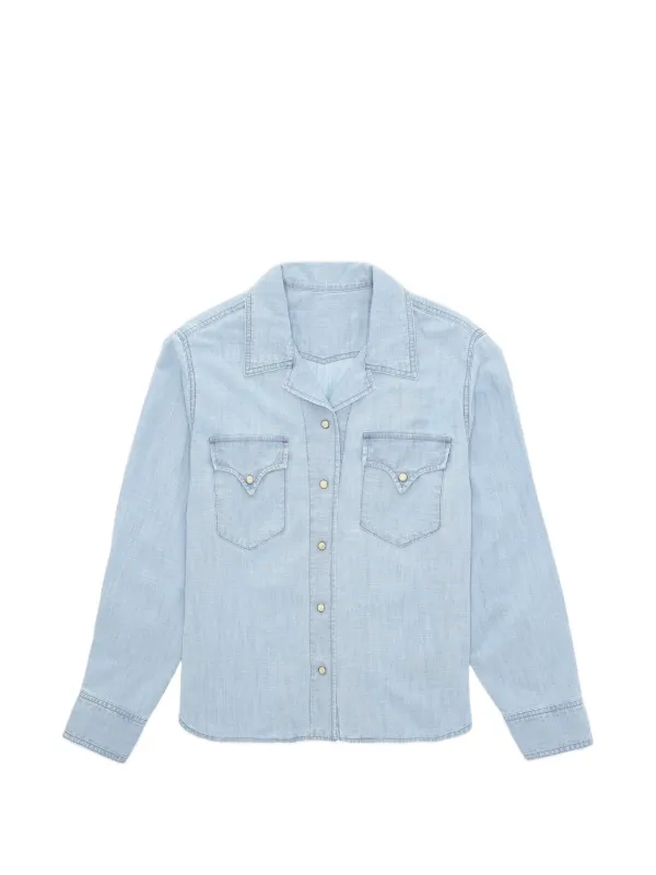 Fortela Berthe Chambray Shirt in Blue