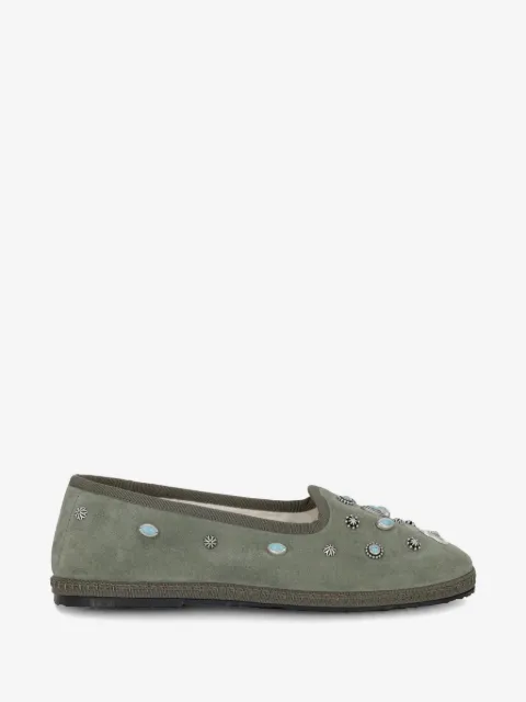 Fortela studded suede ballet flats 