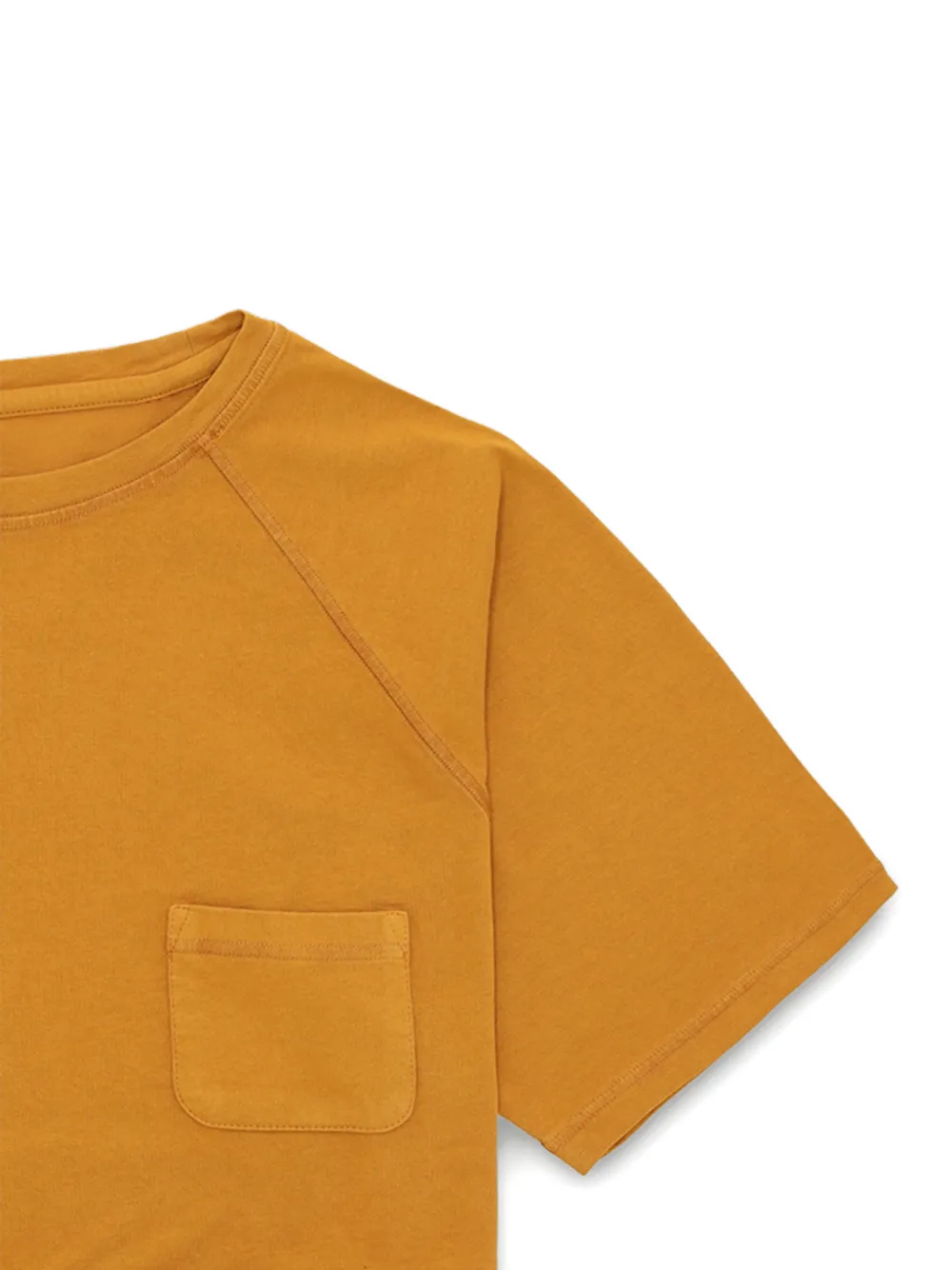 Fortela Chest-patch T-shirt in Orange, view 3