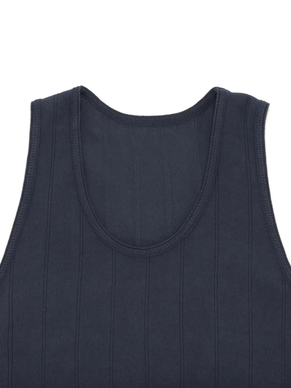 Fortela Dylan geribbelde katoenen tanktop Blauw