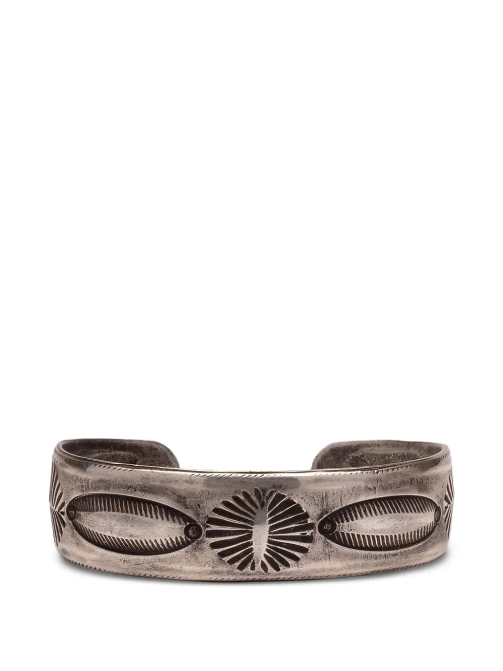 Fortela engraved sterling silver bracelet - Argento