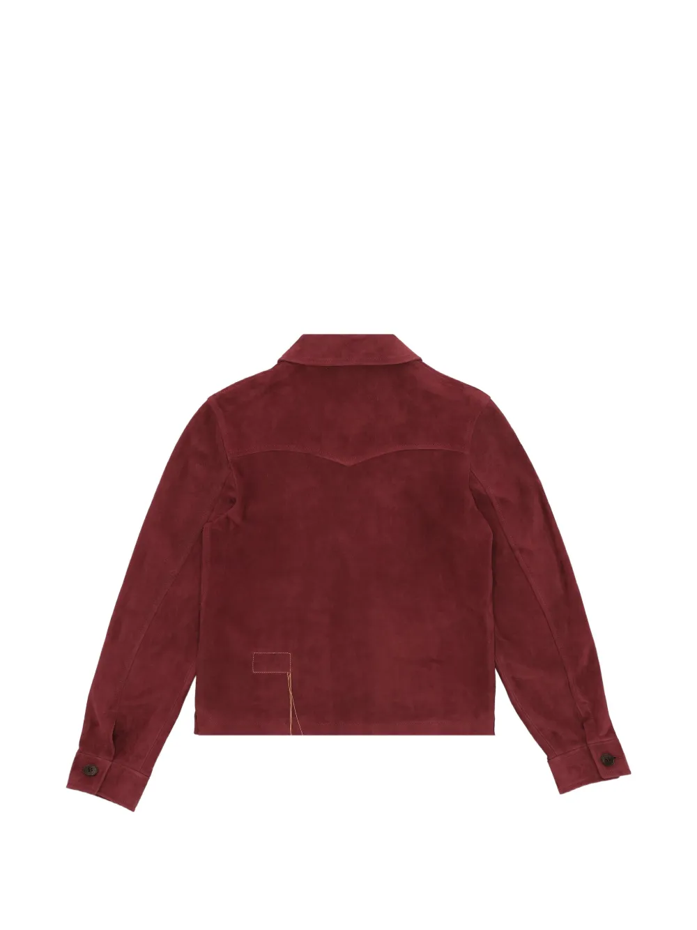  Fortela Suede Button Jacket - Red 