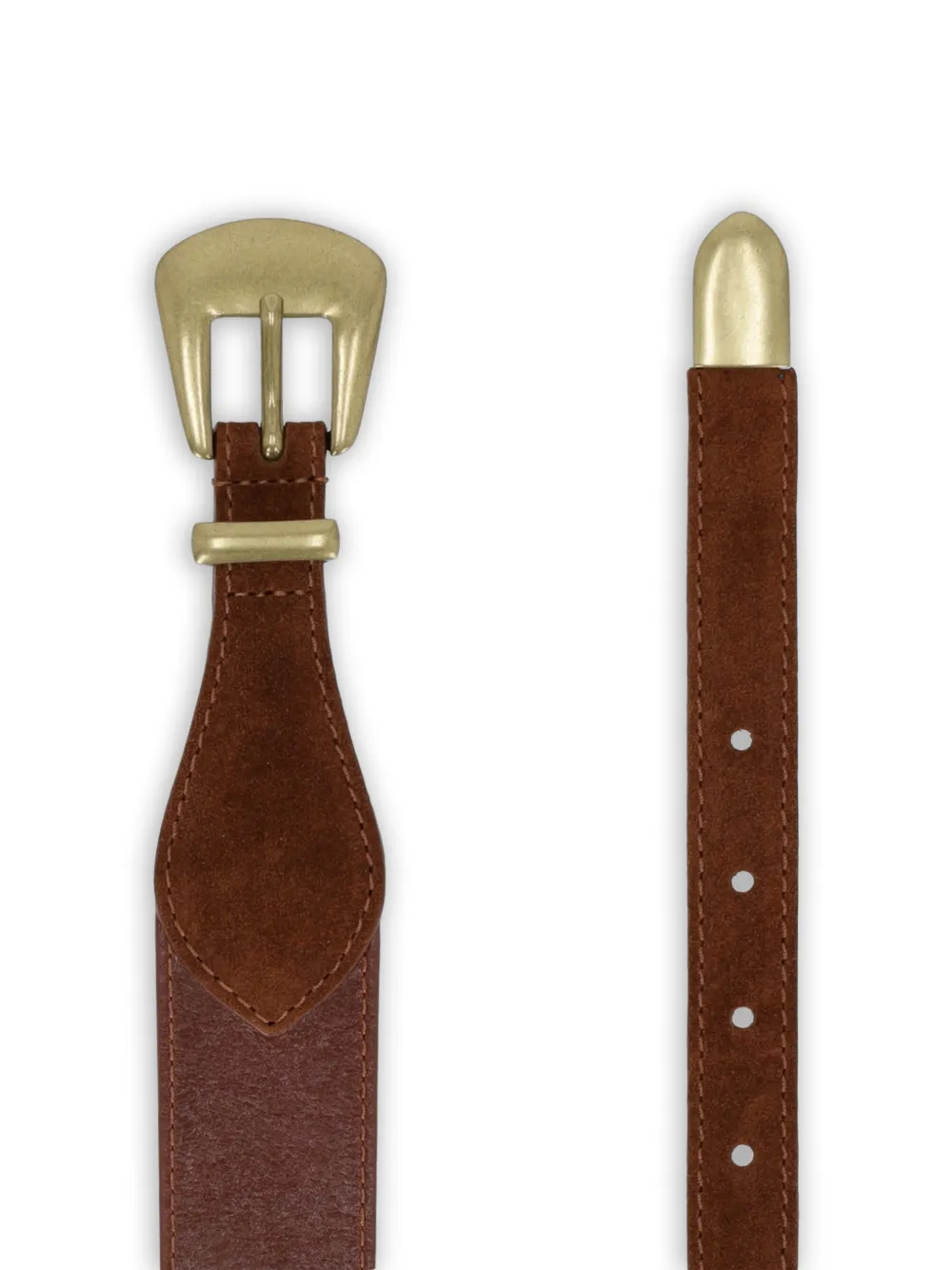  Fortela Taylor Leather Belt - Brown 