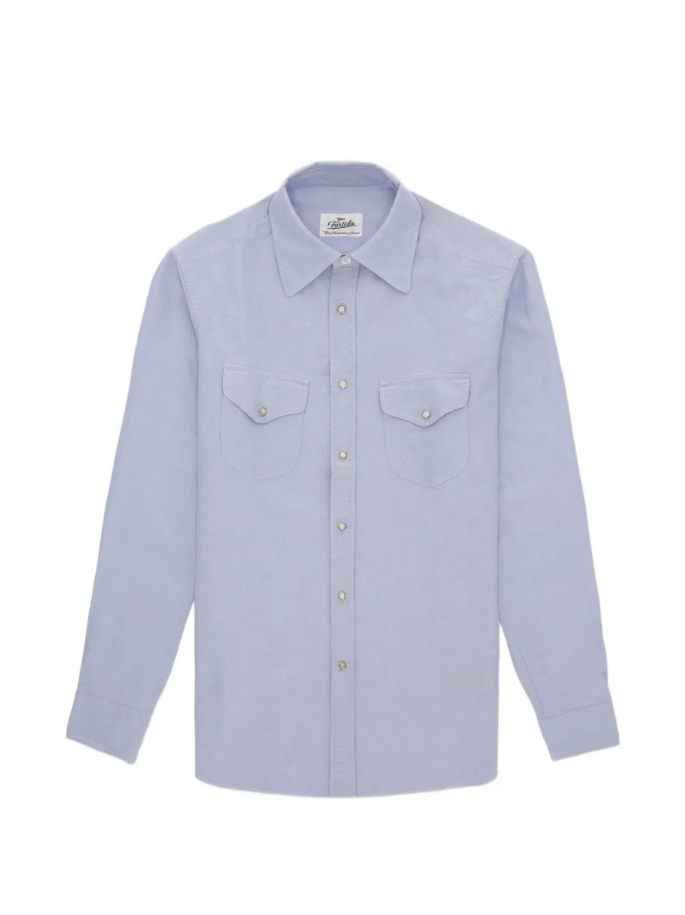 Fortela Tex Western cotton shirt - Blu