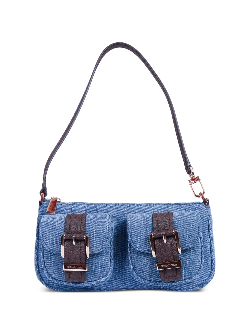 Michael Kors small buckle-detail shoulder bag - Blu