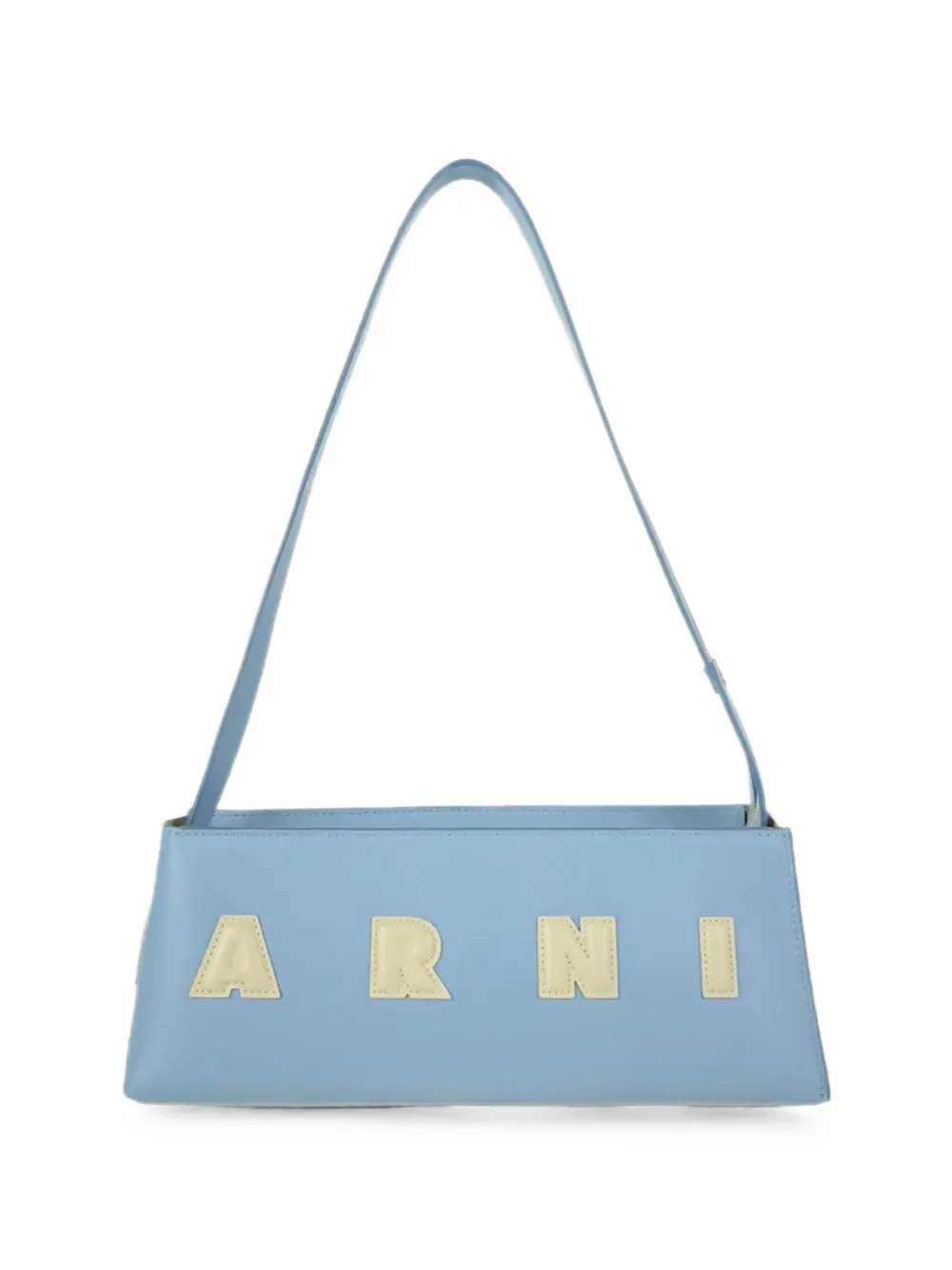 Marni Museo logo-detail leather shoulder bag - Blu