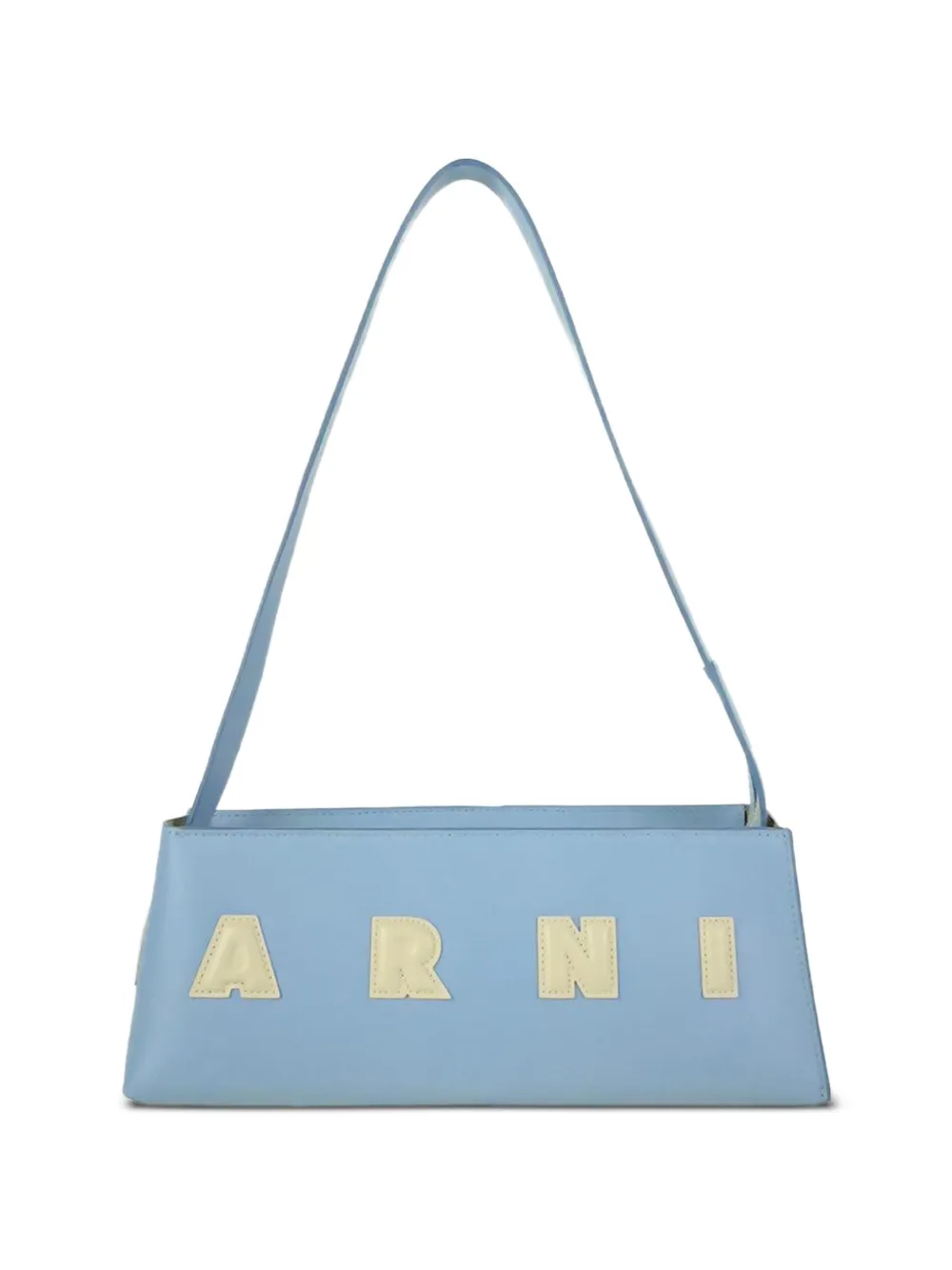Marni Museo logo-detail leather shoulder bag - Blu