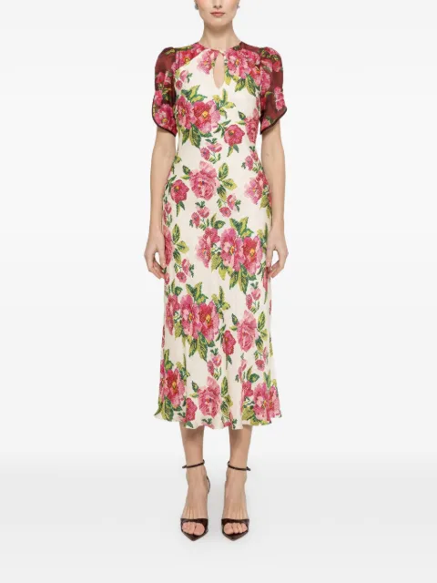 NISSA vestido midi con estampado floral