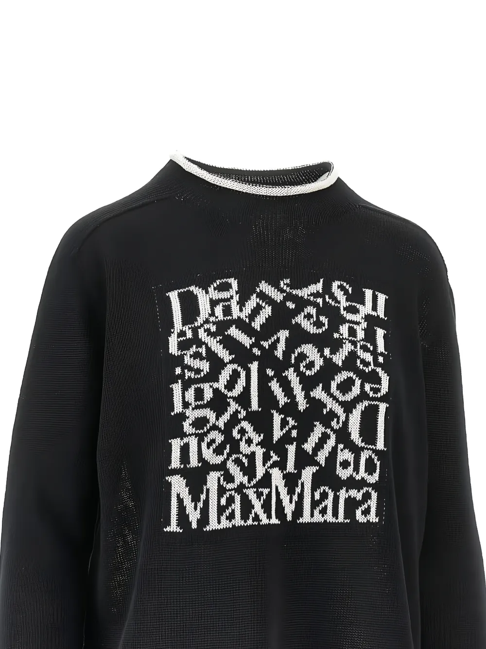  's Max Mara Logo-intarsia Jumper - Black 