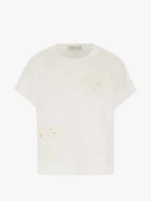PANICALE playera bordado con lentejuelas