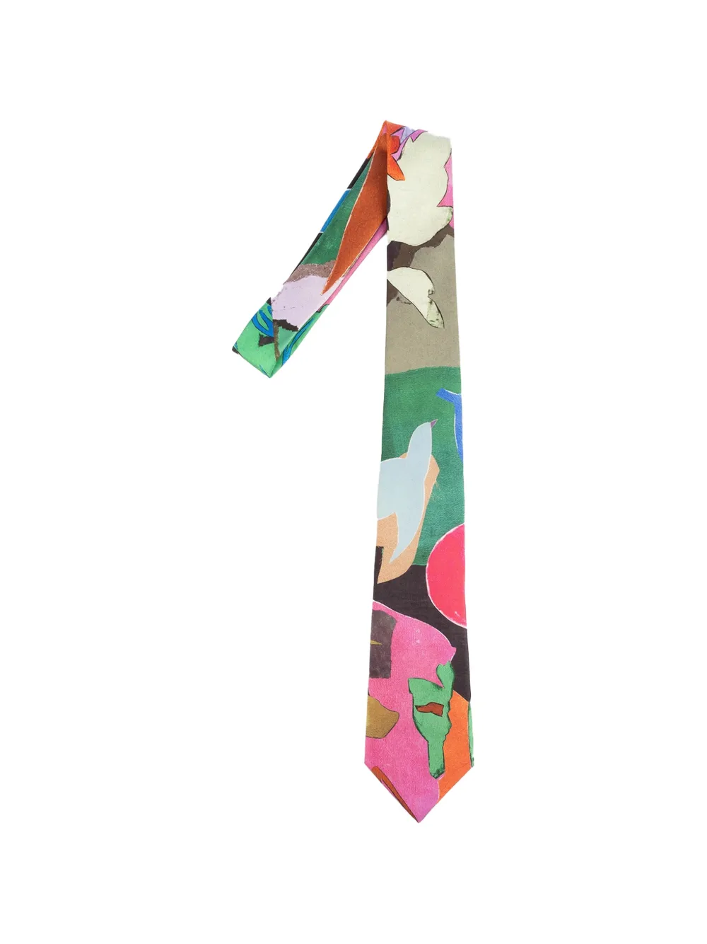 Paul Smith abstract-print tie - Rosa
