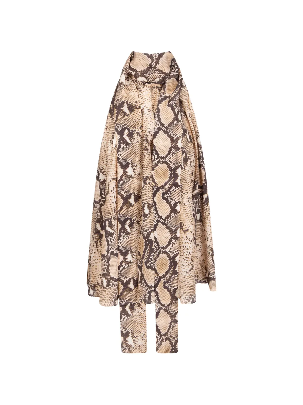 7 For All Mankind snake-print blouse - Toni neutri