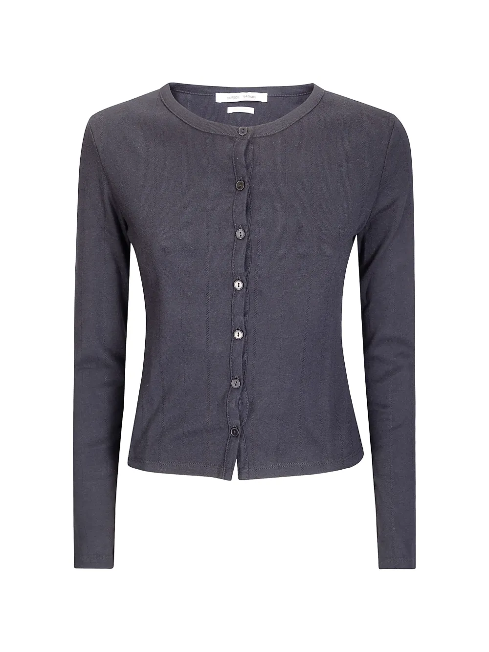 Samsoe & Samsoe Sajunes Button-up Cardigan In Gray