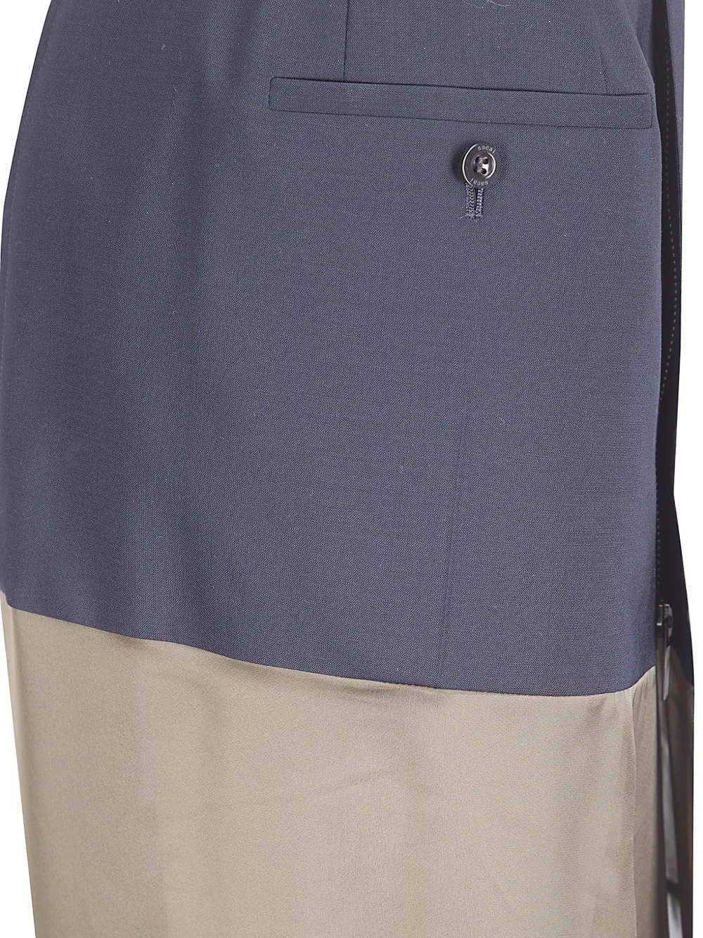 sacai Mini-plooirok met vlakken Blauw