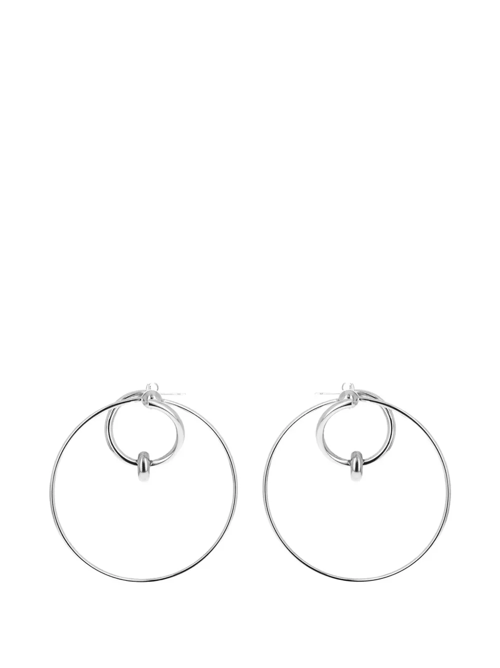 Justine Clenquet Eva hoop earrings - Argento