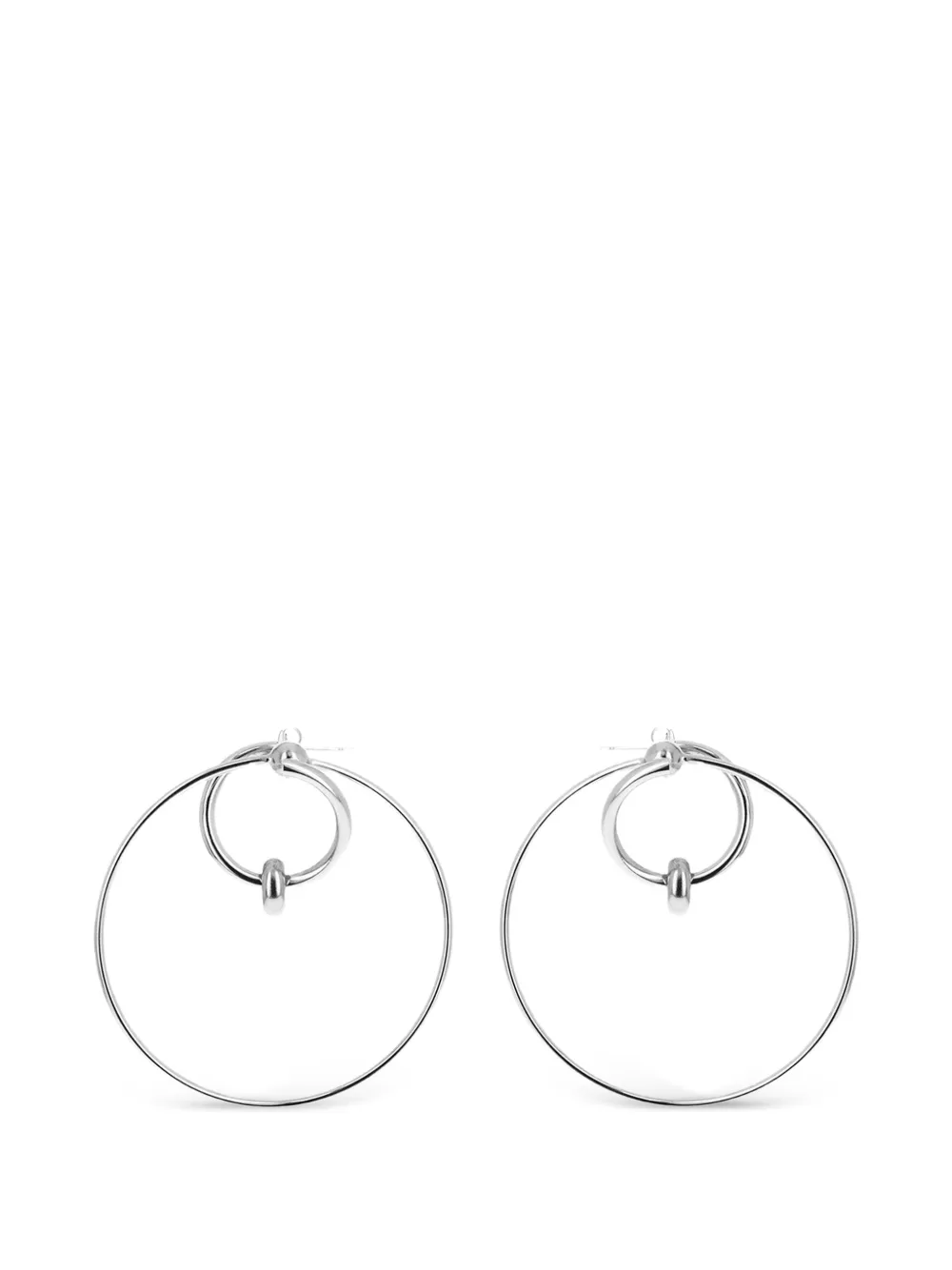 Justine Clenquet Eva hoop earrings - Argento